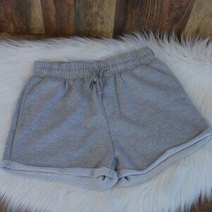 Famulily Women's Gray Lounge Sweatshirt Shorts S